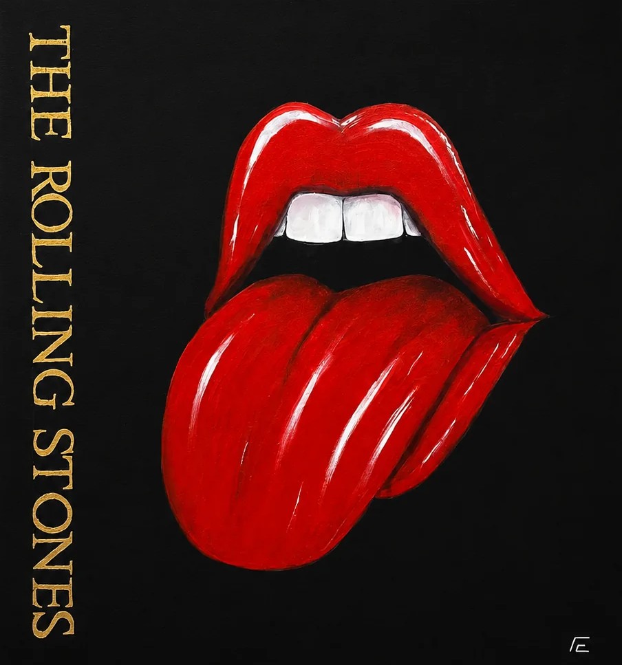 Tribute Rolling Stones, labbra e lingua rosse